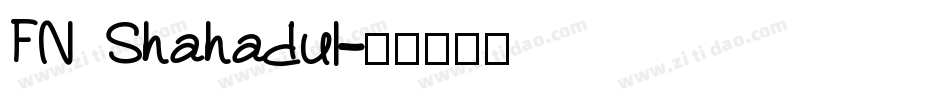 FN Shahadul字体转换